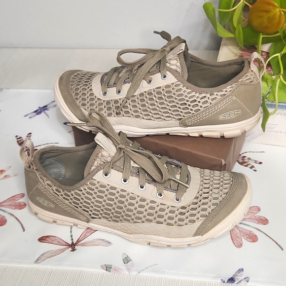 Keen Mercer Lace ll CNX Sz 7.5W Brindle Khaki - Picture 2 of 10